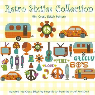 (image for) Retro Sixties Collection Cross Stitch Pattern